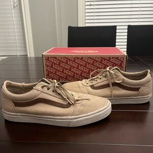 Vans Tan and Brown Sneakers